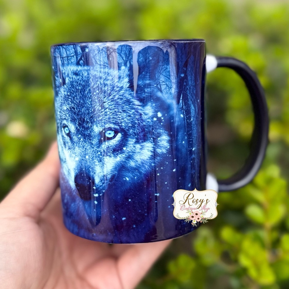 Blue Wolf Mug